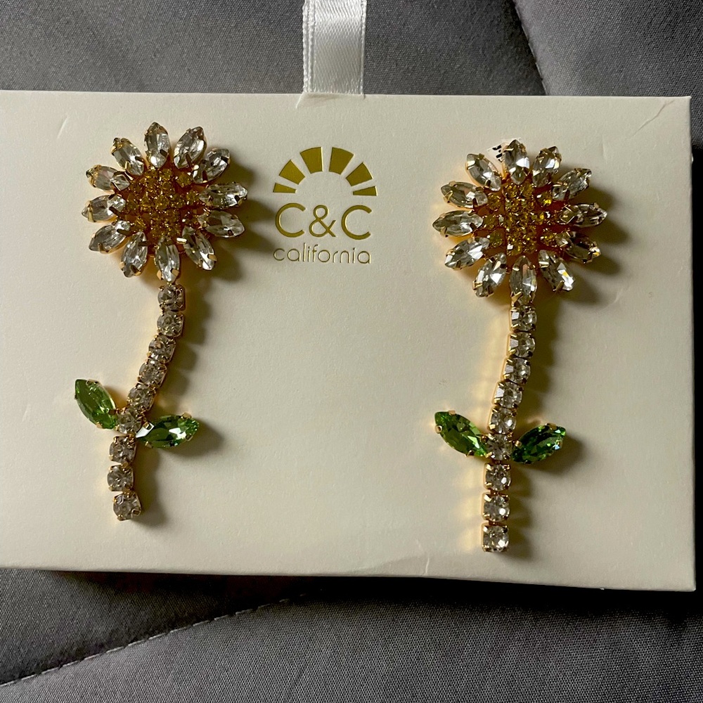 Sunflower earrings